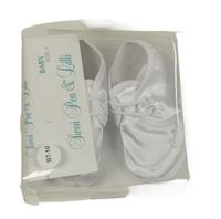 Nové - bílé saténové capáčky Sweá Pea&Lilli vel. 17,5-20