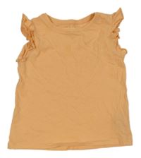 Meruňkový top s volánky Primark