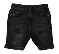 Černé riflové kraťasy s prošoupáním River Island