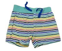 Bílo-barevné pruhované bavlněné kraťasy zn. Primark