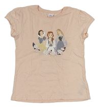 Světlerůžové tričko s Disney princeznami Disney