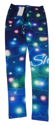 Nové - Petrolejovo-zelené legíny se světly