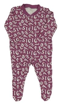 Vínový overal s čísly