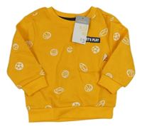 Nové - Hořčicová mikina s míči Primark