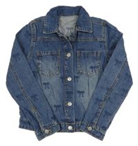 Modrá riflová bunda s mašlemi George