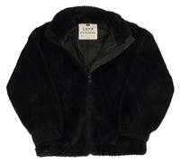 Černá kožešinová podšitá bunda F&F