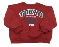 Vínová mikina s nápisem Primark