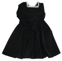 Černé třpytivé šaty Shein