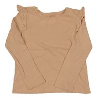 Starorůžové triko s volánky C&A