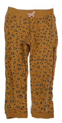 Hnědé vzorované tepláky C&A