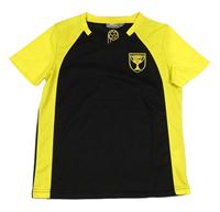 Černo-žluté sportovní funkční tričko Crane