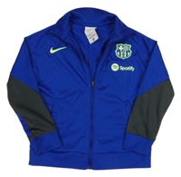 Safírová sportovní funkční propínací mikina - FCB Nike