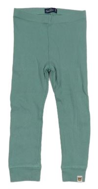 Zelené žebrované legíny 