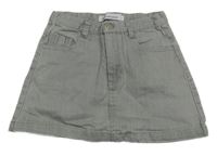 Šedá riflová sukně 