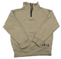 Hnědá mikina se stojáčkem Peacocks