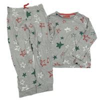 Šedé pyžamo s hvězdami 