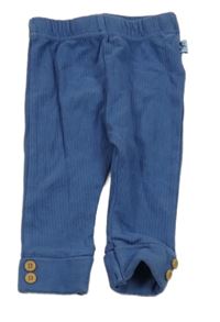 Modré žebrované lehké tepláky Jojo Maman Bébé