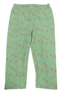 Zelené vzorované crop legíny s delfínky S. Oliver