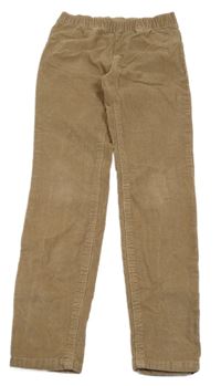 Hnědé elastické manšestráky H&M