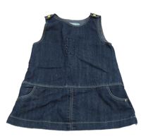 Tmavomodré laclové riflové šaty s kočkou obaibi