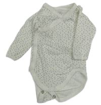 Smetanovo-šedé vzorované zavinovací body 