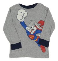 Šedé pyžamové triko s králíkem H&M