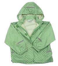 Zelená nepromokavá bunda s kapucí a hvězdami Impidimpi
