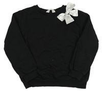 Černá mikina s mašlí H&M