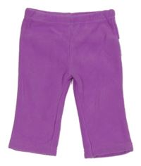 Fialové fleecové tepláky 