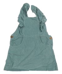 Modré manšestrové šaty s volánky Cool Club