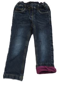 Tmavomodré skinny podšité rifle C&A