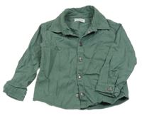 Zelená riflová košilová bunda Primark