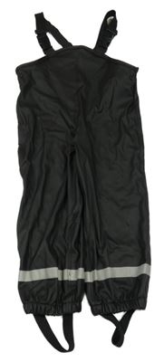 Černé voděodolné laclové kalhoty 