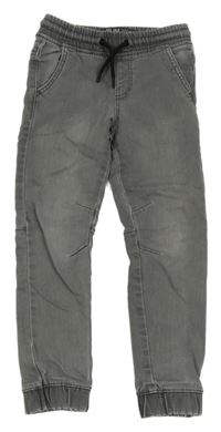 Šedé slim teplákové cuff rifle Denim Co.