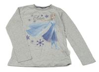 Světlešedé triko s Elsou Disney