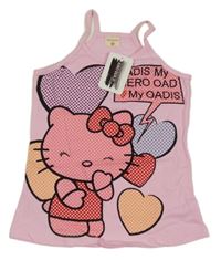 Nové - Růžový top s Hello Kitty 