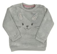 Šedá plyšová mikina s čumákem Ergee