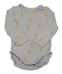 Šedé body s žirafkami H&M