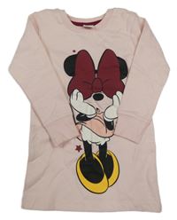 Růžová šatová mikina s Minnie Disney