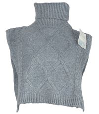 Dámská šedá vzorovaná roláková vsadka Primark 