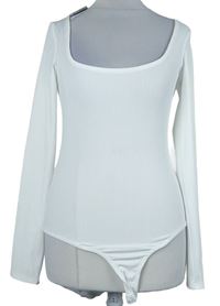Dámské bílé žebrované body Lola Skye 