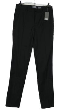 Nové - Pánské černé společenské kalhoty Fluid vel. 32/34