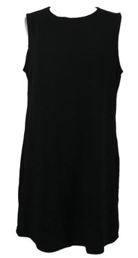 Dámské černé strukturované šaty 