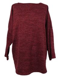 Dámská vínová svetrová tunika 