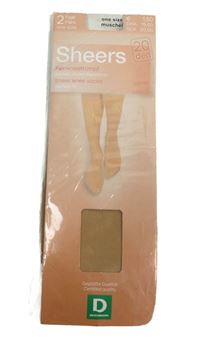 Nové - 2x - Dámské tělové silonové podkolenky 