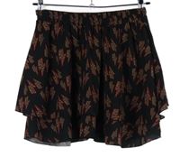 Dámská černá sukně s blesky