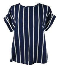 Dámská tmavomodro-bílá pruhovaná halenka Shein 