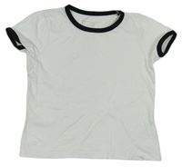 Bílo-černé tričko Primark