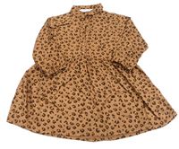 Hnědé šaty s flíčky H&M