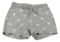 Šedé teplákové kraťasy s hvězdičkami H&M